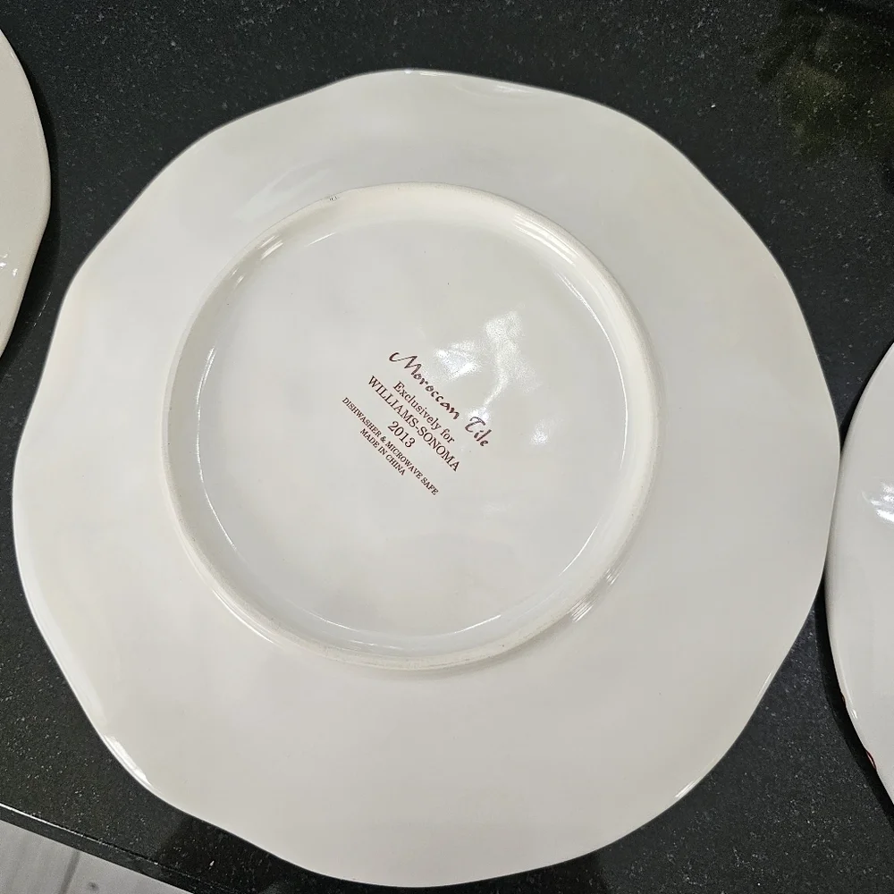 William Sonoma Moroccan Tile Salad Plates